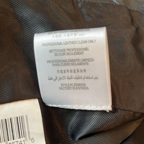 BCBGMaxAzria Black Leather Jacket.  Size Small - Picture 11 of 12